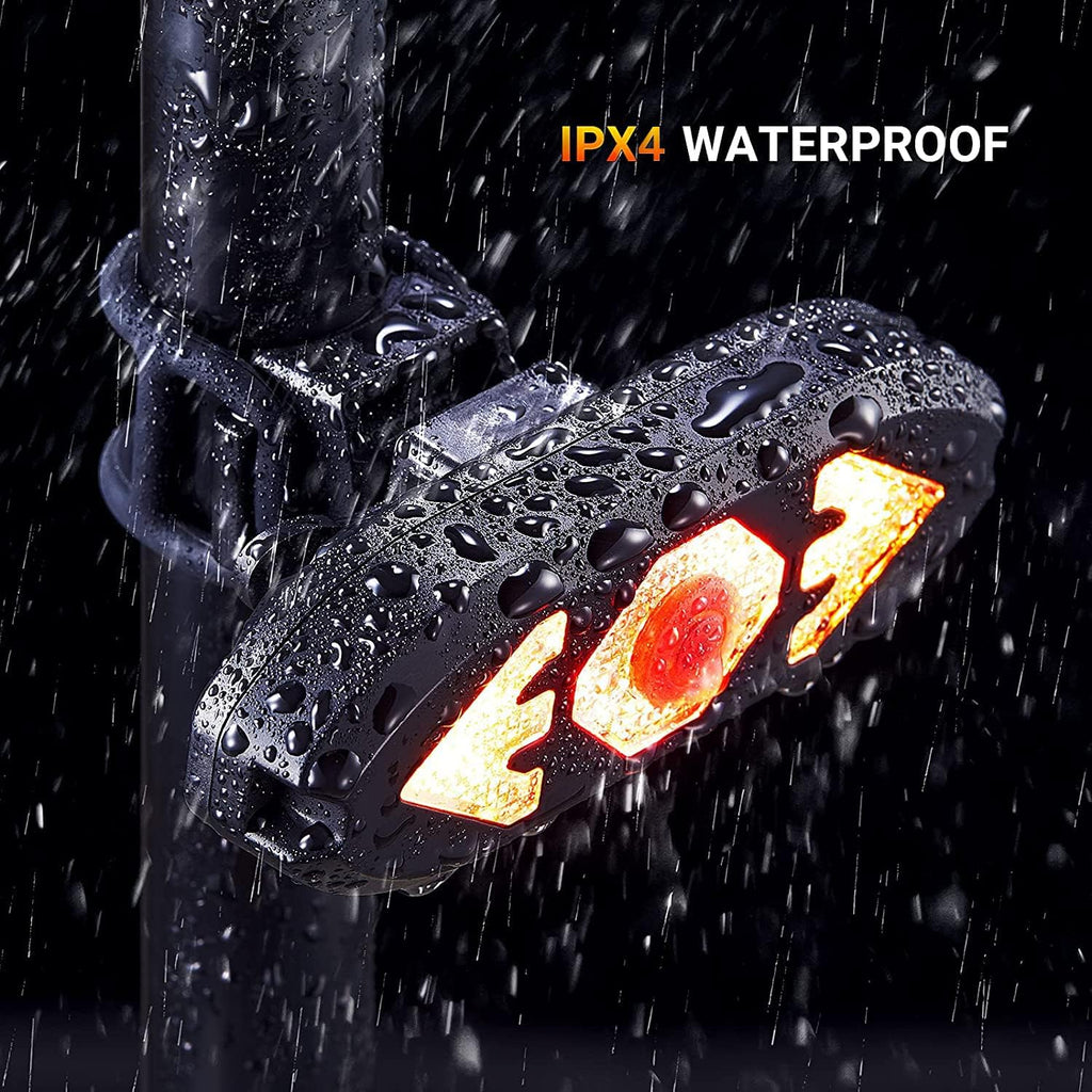 Bike Tail Light with Turn Signals Wireless Remote Control Waterproof Bicycle